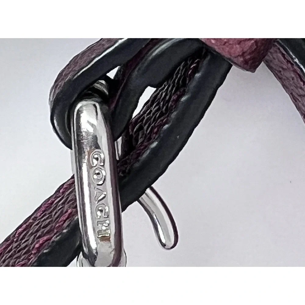 Coach Kitt Messenger Crossbody Bag in Metallic Cherry